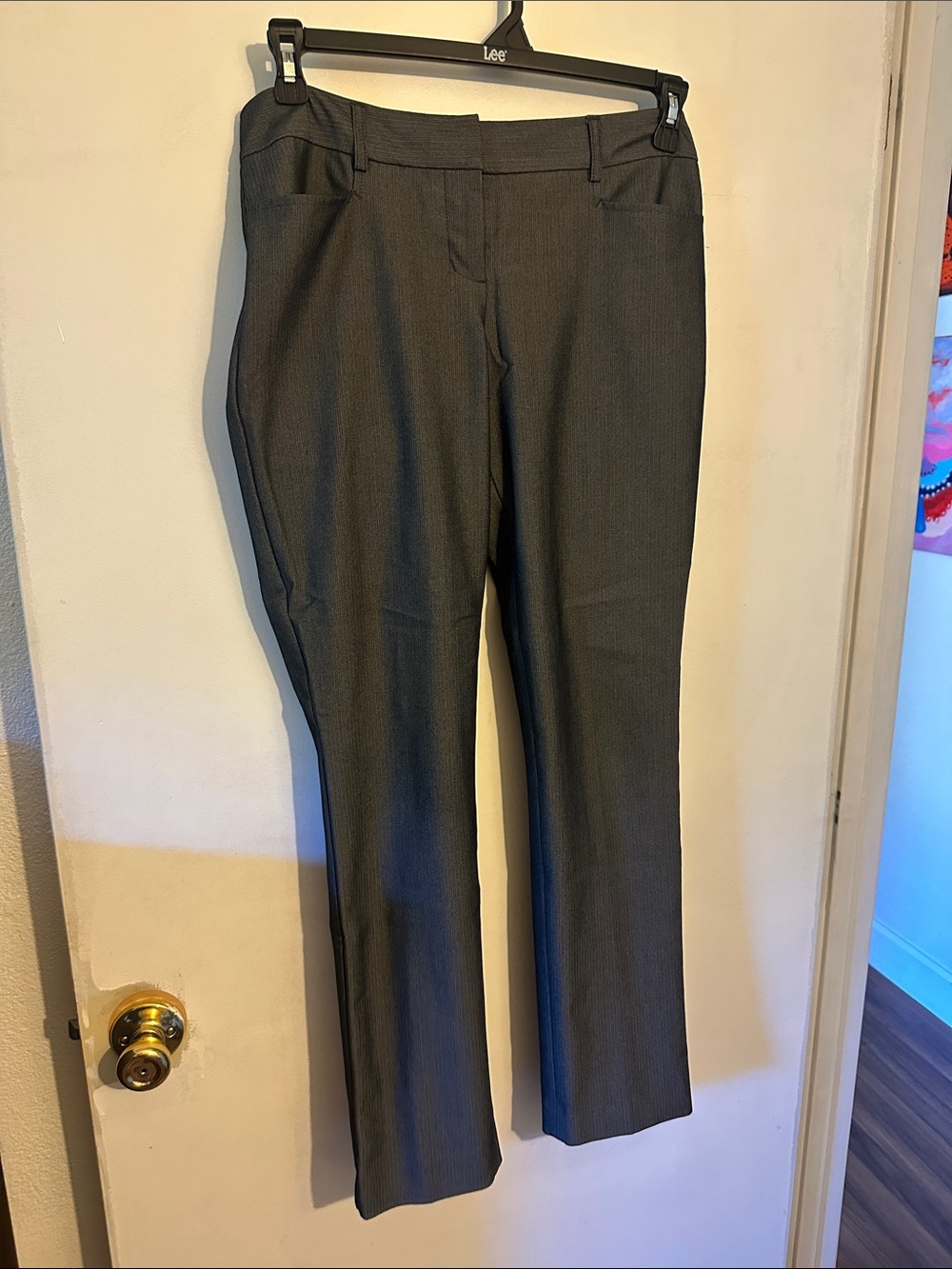 Express Columnist Women's Charcoal Dress Pants